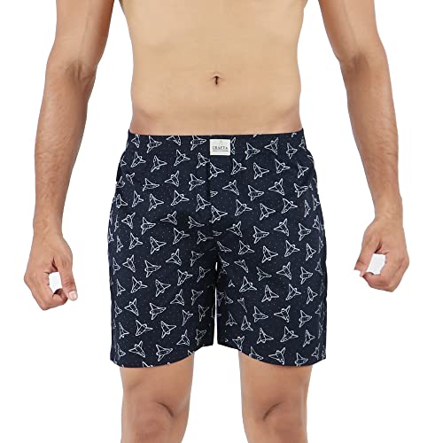 Image of ALPHABETS Men's Cotton Regular Striped Boxer Briefs (Pack of 3) Yellow, Black, Dark Blue