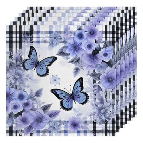 Servilletas de Tela Set de 6 50.5 x 50.5 cm Multicolor miniatura 1