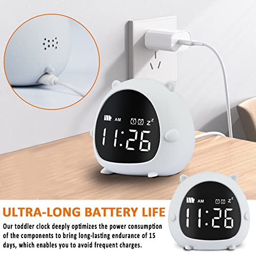 Evetto Alarm Clock For Kids, Digital Toddler Ok To Wake Clock With Snooze & Night Light For Boys Girls Bedroom #TOP4