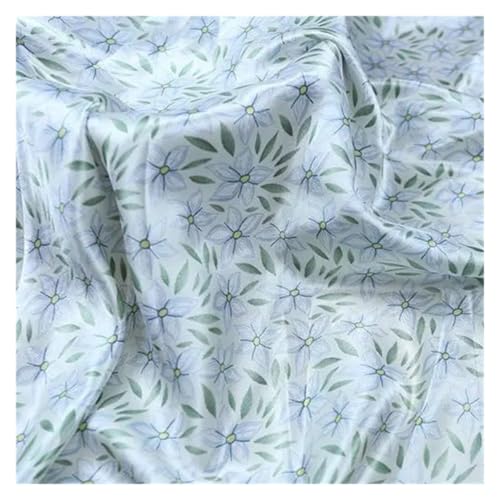Tissu satin imprimé floral matériel couture patchwork tissu imitation soie