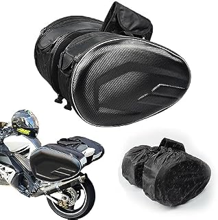 Abhpjuy Torba na bagażnik motocyklowy, torba na siodełko, torba boczna do wysyłania, wodoszczelna osłona, uniwersalna, tylna torba na kask