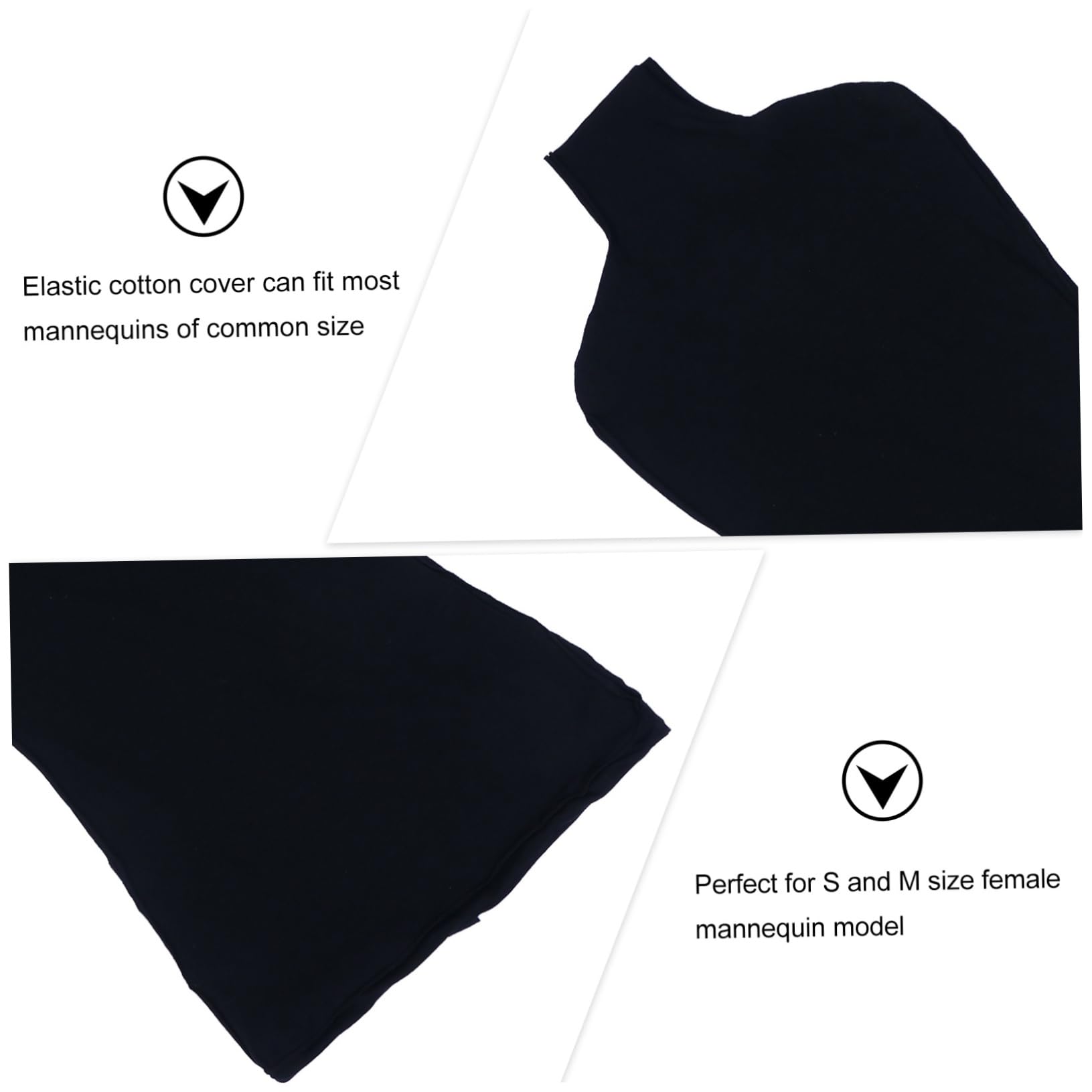 FUNOMOCYA Female Mannequin Cloth Cover Elastic Stretch Fabric Overlay for Mannequin Upper Body Accessories Suitable for Photography Display Apparel Presentation - Image 4
