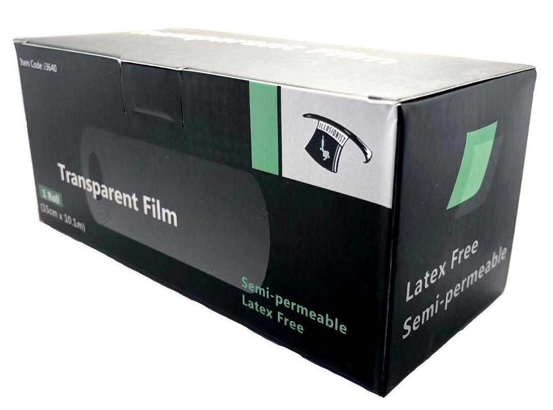 DGT Tattoo Aftercare Waterproof Bandages, Tattoo Cover Up Tape, Tattoo Supplies Second Skin Transparent Film Healing Protective Clear Sterile Bandages (6 inch x11yards Roll)