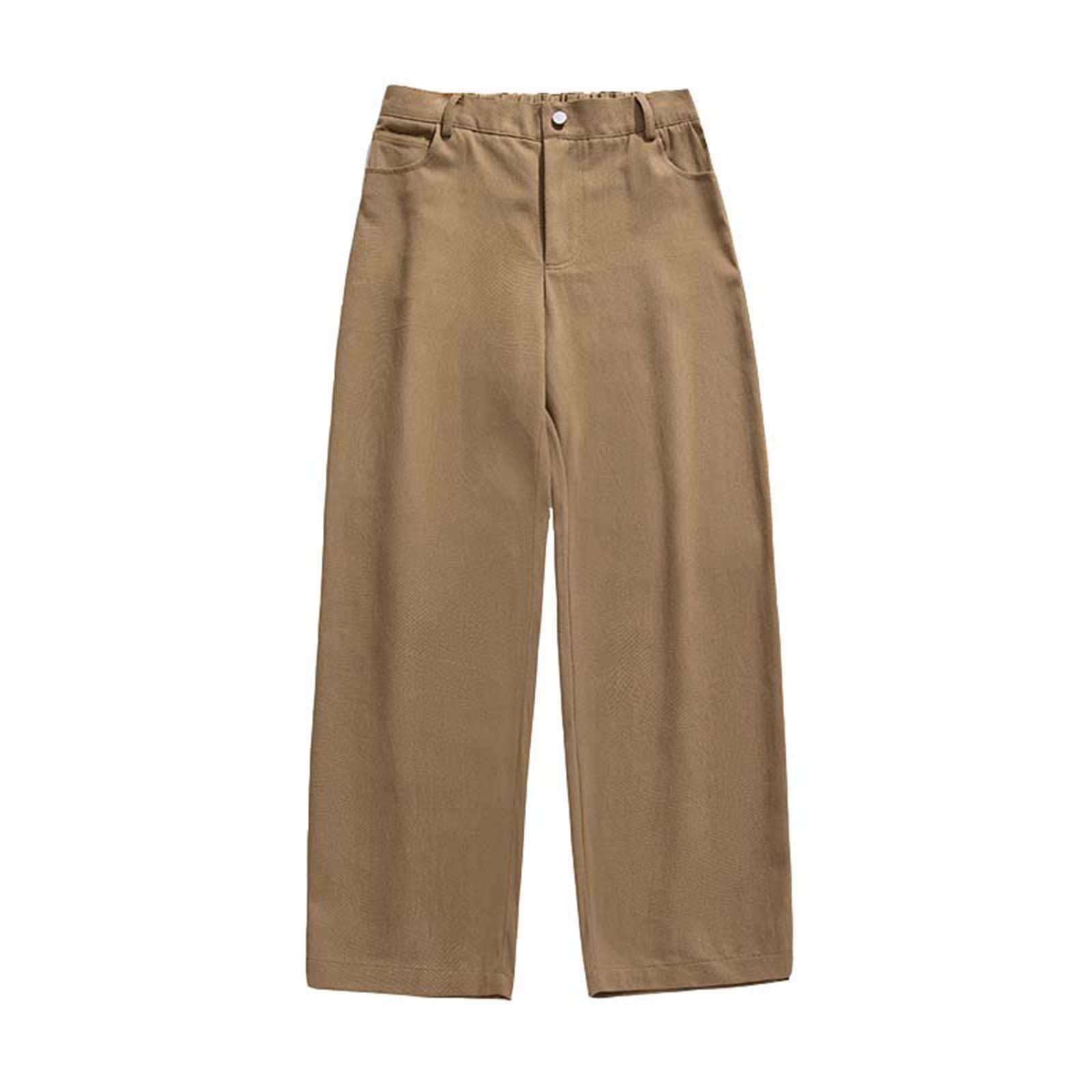 Generico Pantaloni Casual Pantaloni da Lavoro da Uomo Stile Casual Molteplici Tasche Utili Coulisse in Vita Polsini Elastici in Tessuto Resistente La vestibilità Rilassata di Lino Uomo Cargo