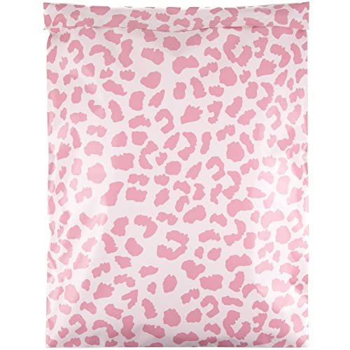 Image of Inspired Mailers - Large Poly Mailers 14.5 x 19-20 Pack - Rose Gold Cheetah - Shipping Bags - Large Mailing Envelopes - Large Shipping Envelopes - Mailers Poly Bags for Shipping