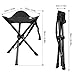 ENKEEO Portable Tripod Stool Folding Chair with Carrying Case for Outdoor Camping Walking Hunting Hiking Fishing Travel, 200 lbs. Capacity
