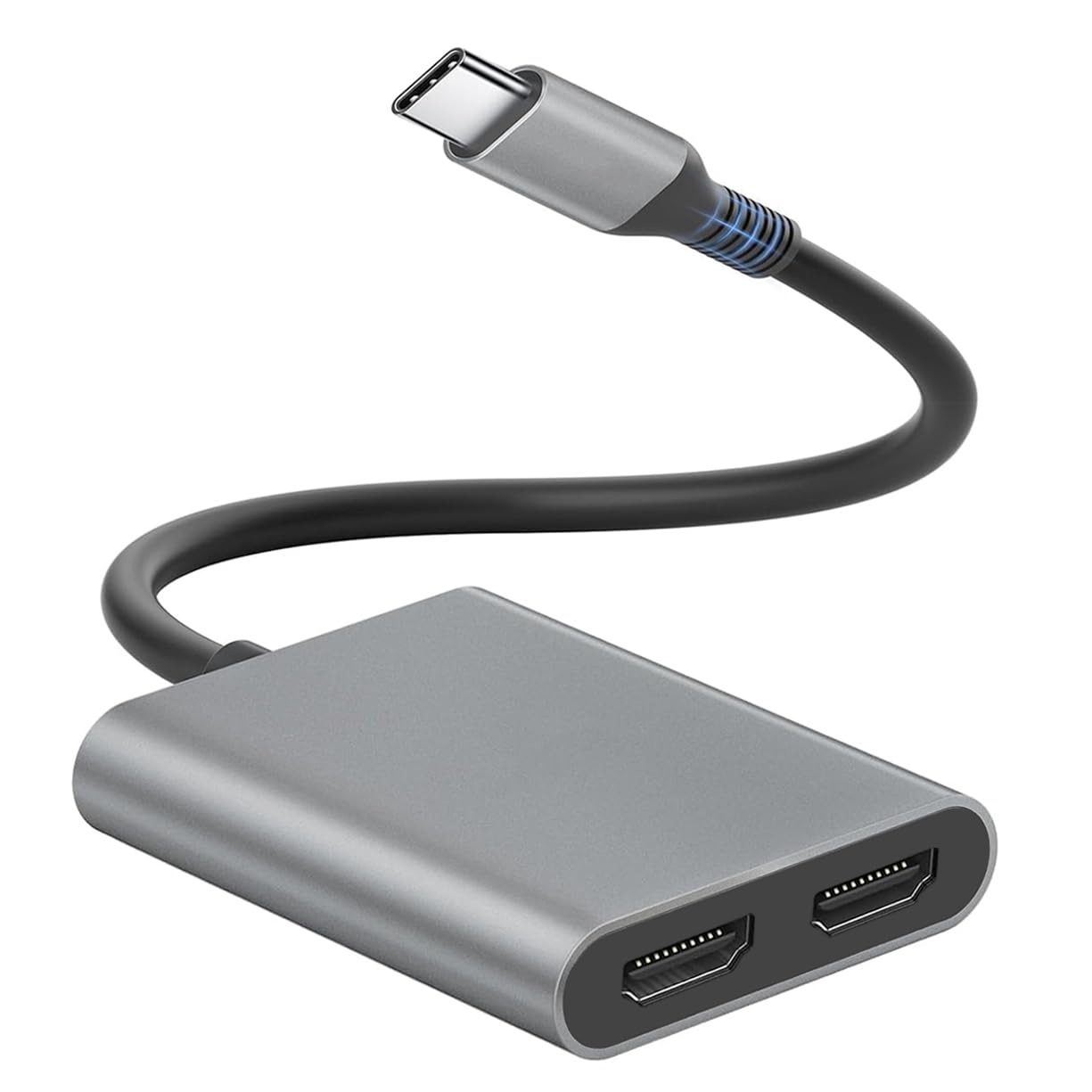 USB C to Dual HDMI Adapter, Type C to HDMI Splitter with Dual Displays, 4K@60Hz Resolution, 2-in-1 Extended Display for USB C-Devices, Suitable for MacBook Air/Pro, Surface, Thinkpad, Chromebook-picture-50