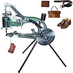 Maquinas Industriales Para Coser Zapatos Máquina de coser de mano de reparación de zapatos de 10 rodamientos con línea de nailon, mening manual para zapatos/bolsas/ropa/edredones/abrigos/pantalones.