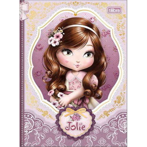 Caderno Jolie Brochura Colegial - 160 Folhas (Roxo)