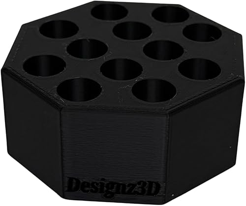 Miniatura 4 de Organizador de escritorio para 510 cartuchos, bolígrafos y lápices - 12 espacios (negro)