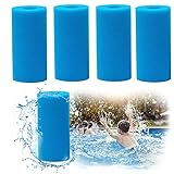 【Filterung Gute】Die poren des schwimmbad schwammfilter sind gleichmäßig verteilt, wodurch sedimente und partikel effektiv gefiltert und die ansammlung von sedimenten verhindert werden können. Wie blätter, haare, plastiktüten und anderen kleinen müll, der nicht leicht zu reinigen ist, und sorgt für ein sauberes schwimmbad.