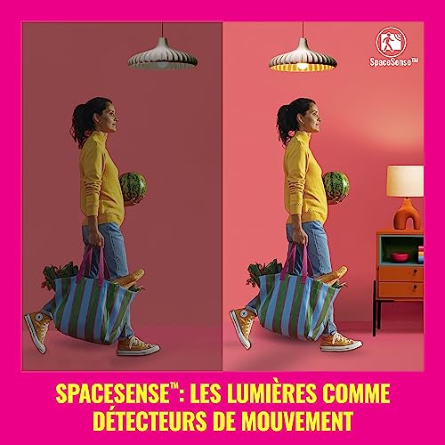 Ampoules LED connectées E14 Wi-Fi couleur pack de 4 avec détecteur - 5