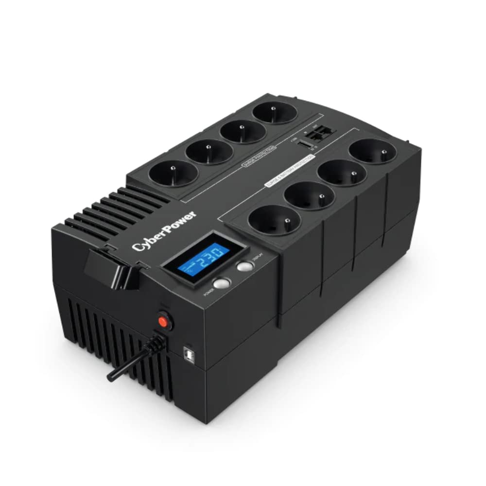 CyberPower Systems BR1000ELCD-FR UPS Power Supply, 230 V, Schwarz