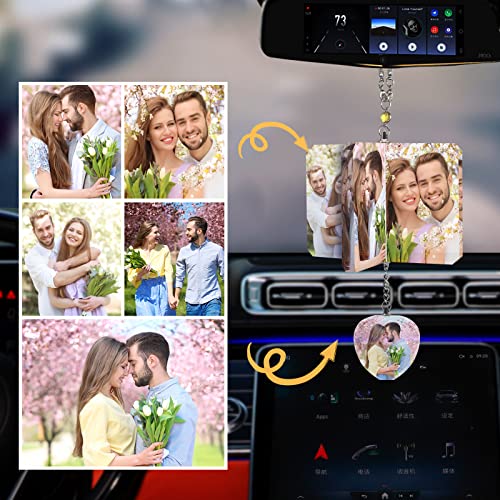 Custom Crystal Pendant For Car Mirror Decorative Charm Home Charm Custom Photo Gift #TOP2