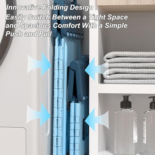 Repose-pieds de douche marron pliable pour optimiser l'espace des petits bains - 5