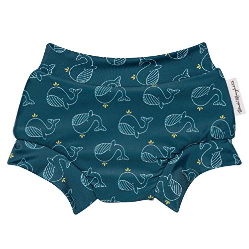 Couche Piscine écologique Couche De Bain Lavable Windelmanufaktur - Fabriquée En Allemagne, Taille XL, Imprimé Baleine Couche De Piscine Bébé