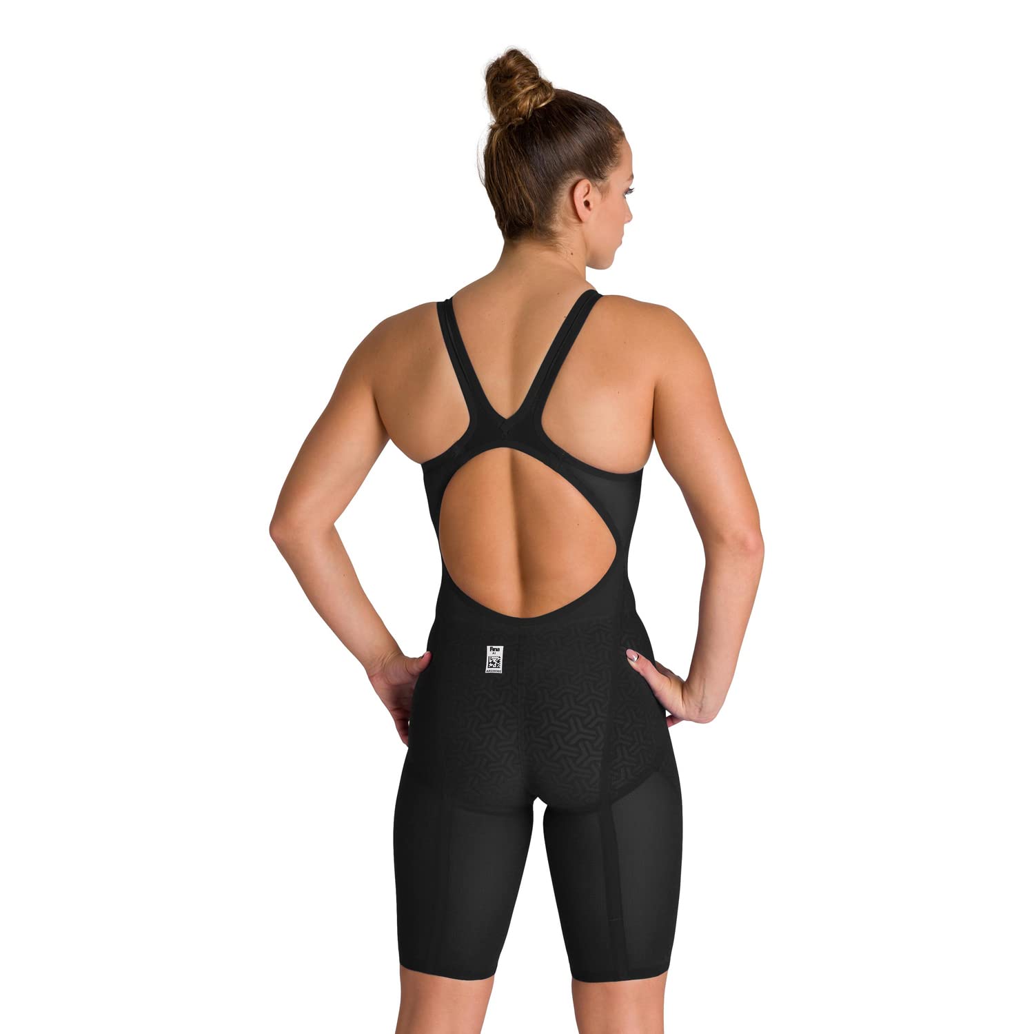 Arena Powerskin Carbon-Glide Combinaison Intégrale de Natation pour Femme, Dos Ouvert, Jambes Courtes