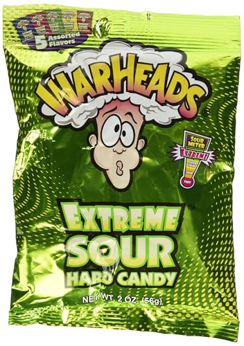 WARHEADS Extreme Sour Hard Candy Assorted Flavors 2 oz Portable Bag - image 4