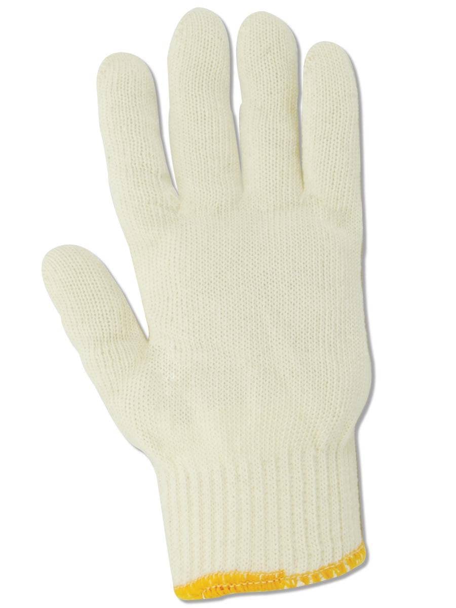 MAGID 13-681-KW-PC Knit Master Medium Weight Machine Knit Gloves, Men's (Fits Large), Natural , Men's (Fits Large) (Pack of 12)