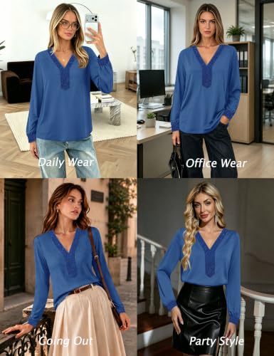 Sparkly V Neck Womens Tops - image 4