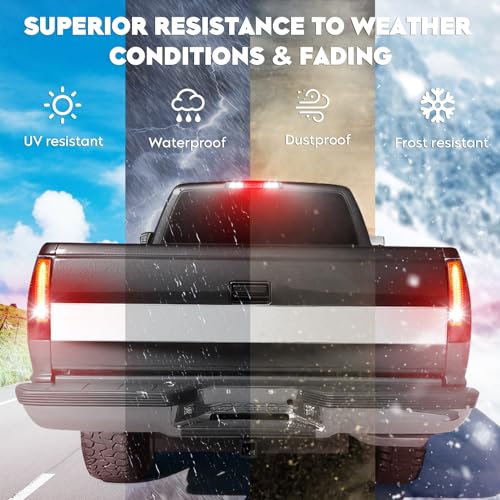Cenfeild LED Tail Light Assembly + 3rd Third Brake Cargo Lamp Fit for Chevy Colorado 2004-2012, GMC Canyon 2004-2012, Rear Taillight and High Mount Stop Light Clear Lens, 3 Pcs by Cenfeild - Used condition - Image 8