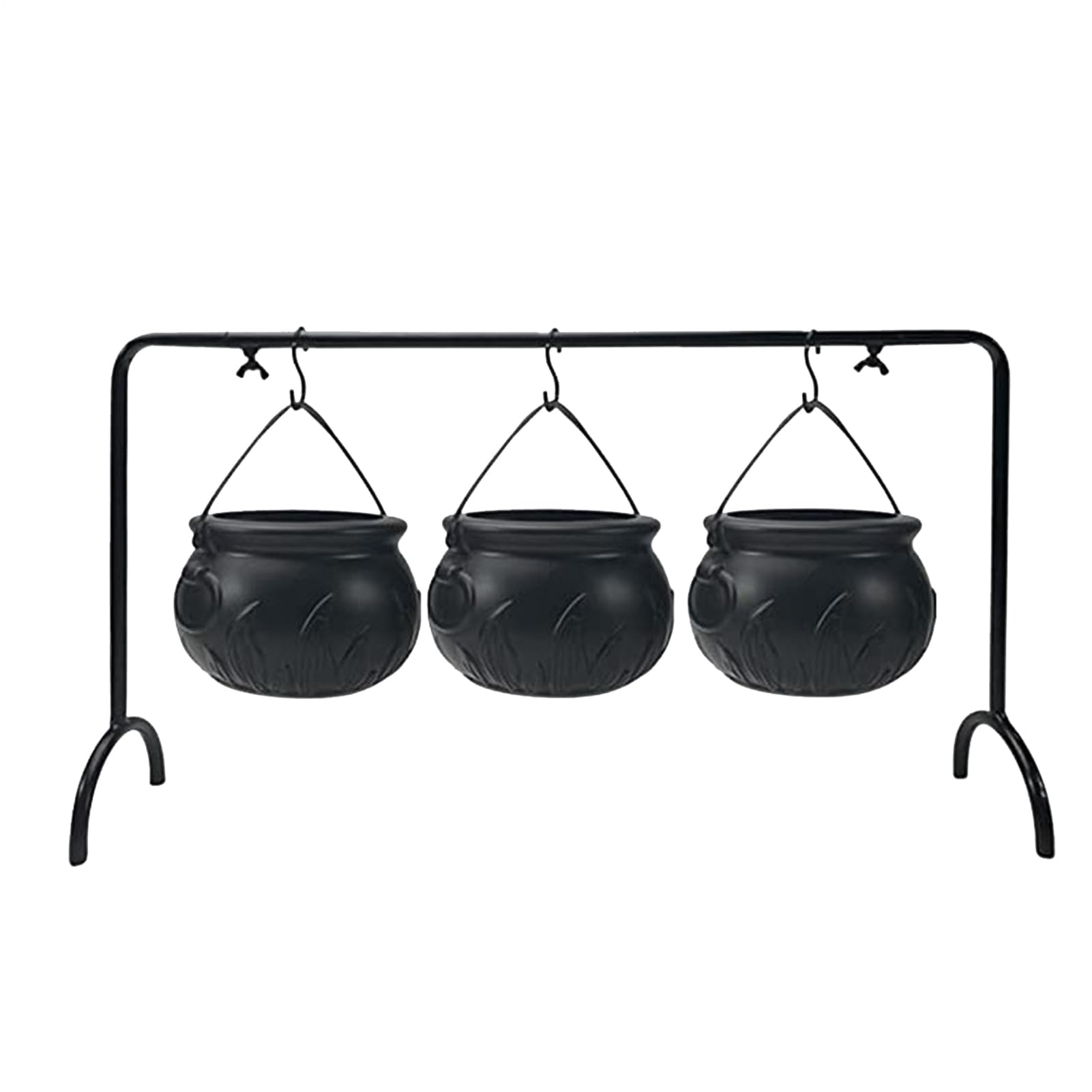 Bol d'Halloween chaudron de sorcière porte-bonbons à trois coupelles pour déco de maison