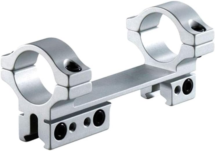 BKL 261 4" Long Unitized Dovetail Scope Mount - 0.074" High - for 1" Scope Tubes - Fits 3/8" or 11mm Dovetails - Matte Black or Silver