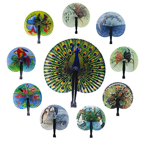 Bestage 20 Pcs 10" Paper Fans