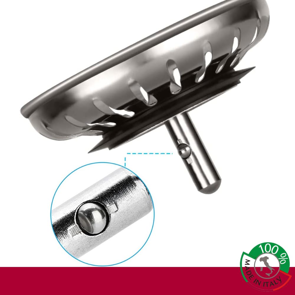 Schläfer Sink Strainer 3.5 Inch, Rustproof Stainless Steel, Suitable for Eccentric 83 mm, Blanco Sink Replacement Part - Image 4