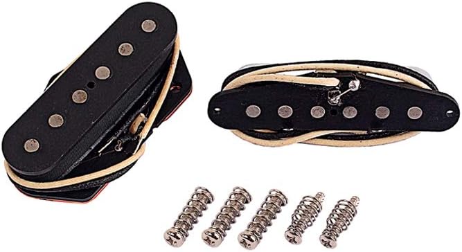 Alnicov Guitar Pickups Set，Guitar Neck Bridge Pickup，With L mark，For Tele Telecaster Style Electric Guitar Parts Replacement