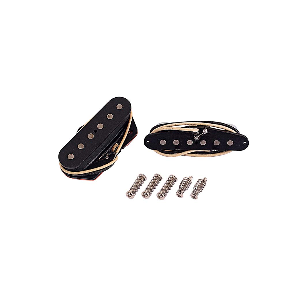 Alnicov Juego de pastillas de guitarra modernas, pastilla de cuello y puente para reemplazo de piezas de guitarra eléctrica estilo Tele Telecaster con marca L