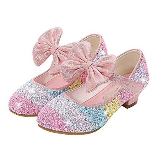 Girls Ballerina Flat Glitter Ballet Flat Shoes Non-slip Soft Glitter Mary Jane Girls Pump Princess Birthday Sandals