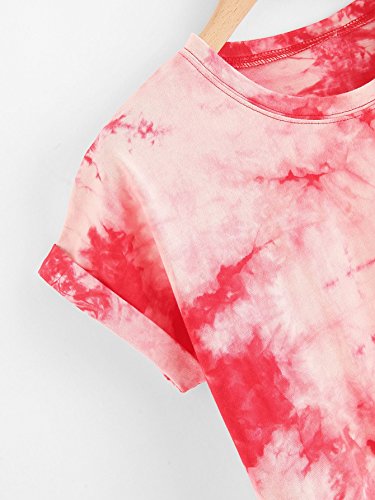 SweatyRocks Women's Short Sleeve Print Crop Top T Shirt - Image 5