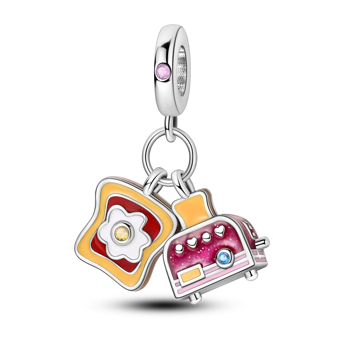 NARMO S925 Sterling Silver Charms Hamsa Charm for Pandora Bracelets Cross Charms for Bracelets Perfume High Heels Dangle Charms Silver Charms for Women