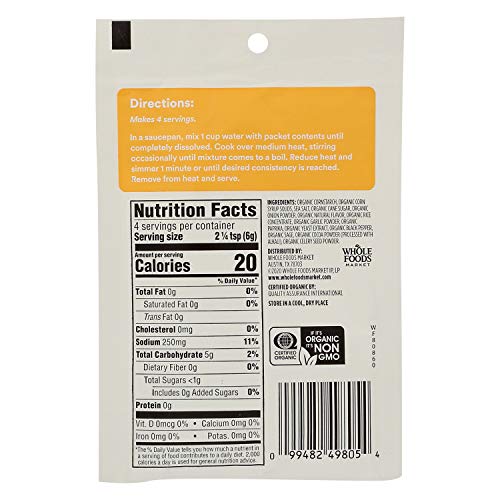 Image of 365 by Whole Foods Market, Gravy Mix Turkey Packet Organic, 0.85 Ounce (Pack of 6)