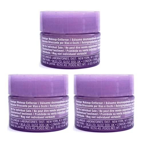 Pack Of 3 X Clinique Take The Day Off Cleansing Balm, 0.5 Oz Each Sample Size Unboxed, 0.5 Ounce (Pack Of 3) #TOP1