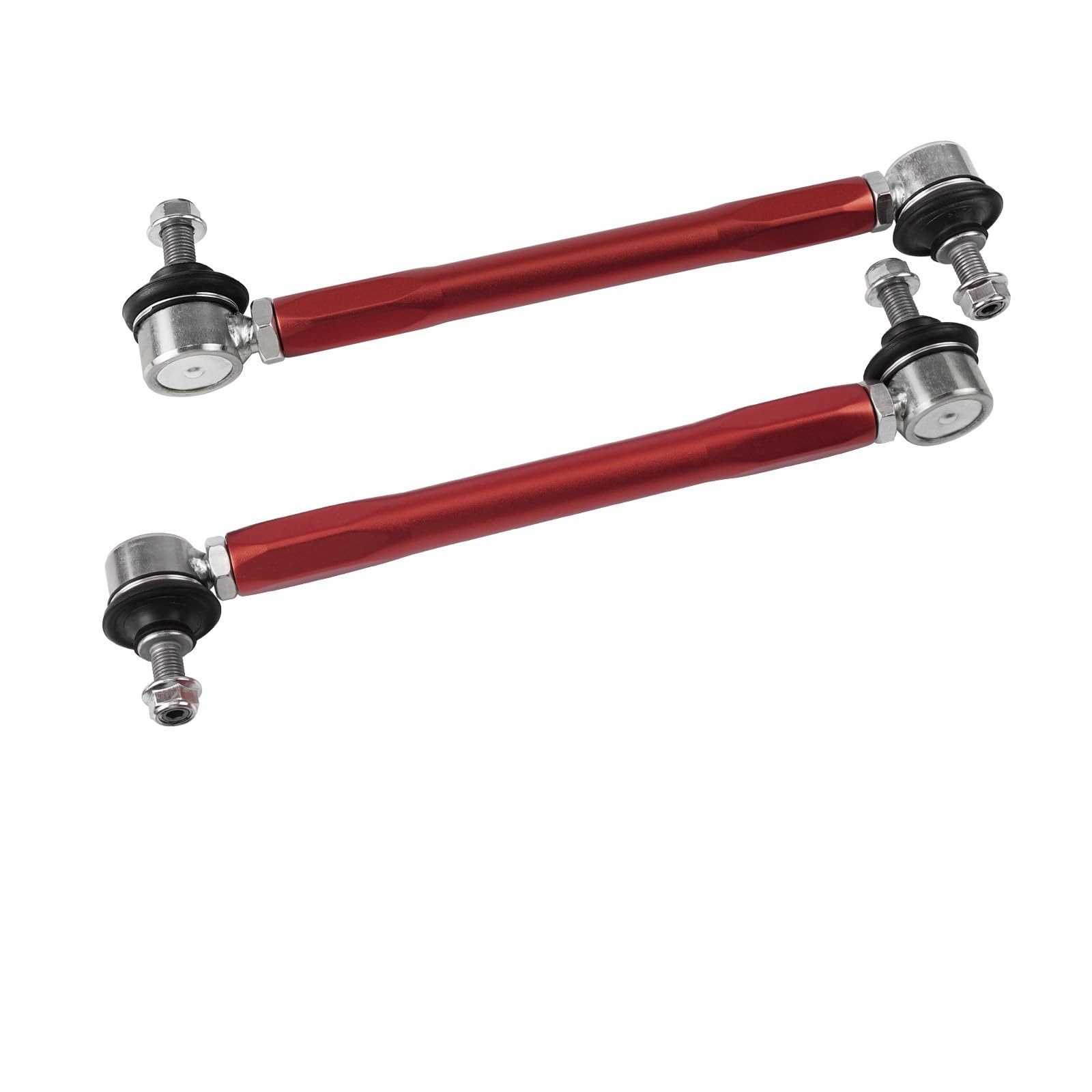 Stabilizator przedni lewy prawy Pasuje do BMW E90 E87 E92 E93 E91 E82, Z4 E89, X1 E84, 31356765933, 31356765934 Regulowany zestaw końcówek stabilizatora przedniego(Red)