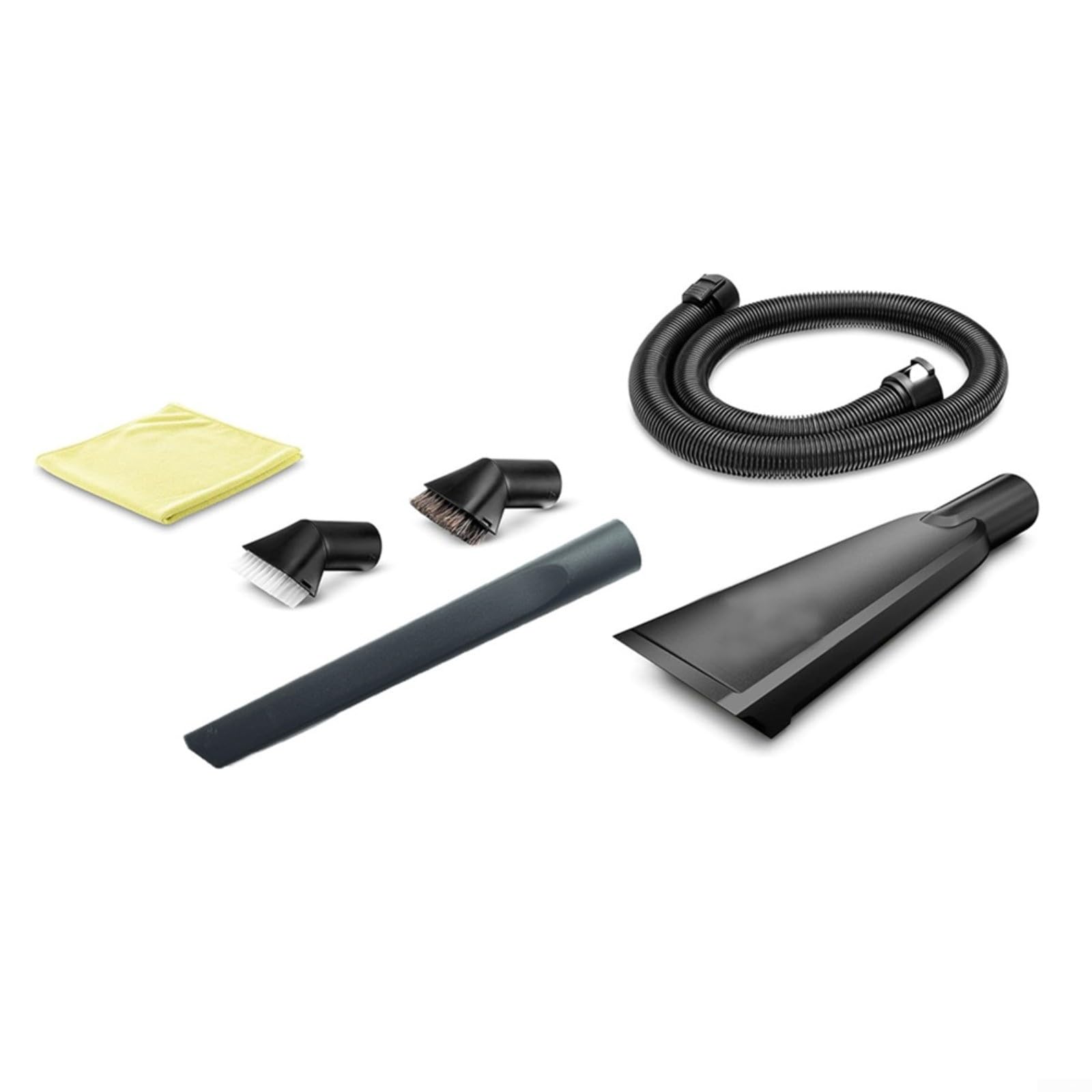 Kit de accesorios de limpieza para el hogar y el jardín, manguera de 1,5 m con grieta, cepillos de tapicería y paño para el cuidado interior detallado