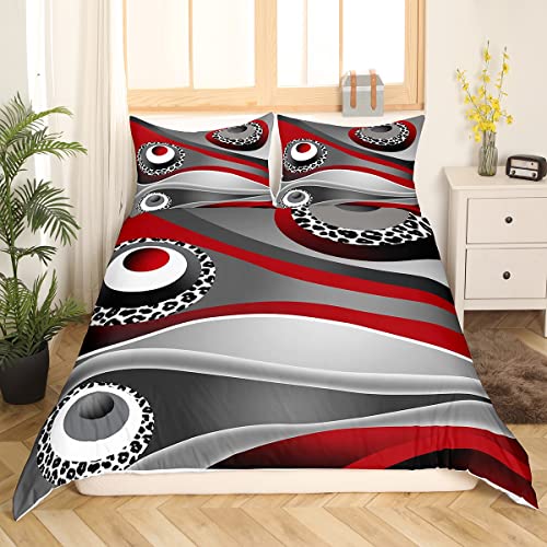 Housse de couette pour femme et homme parure de lit abstrait - 4