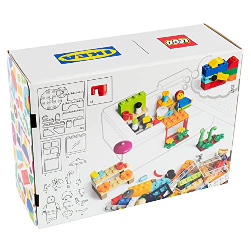 Ikea BYGGLEK 201-Piece LEGO® Brick Set including Figures, Mixed Colours, 204.368.88, Mehrfarbig - Image 2