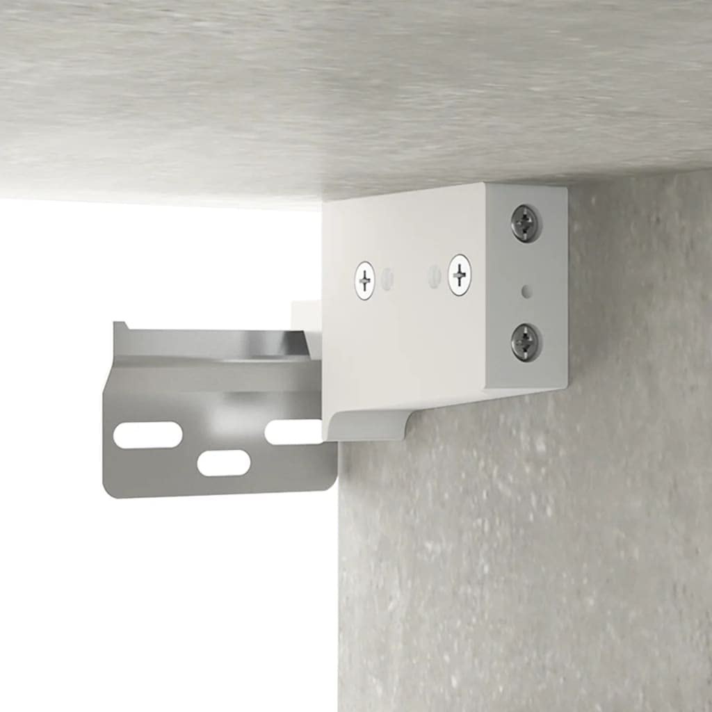vidaXL Set Mobili da Bagno 3 pz Grigio Cemento