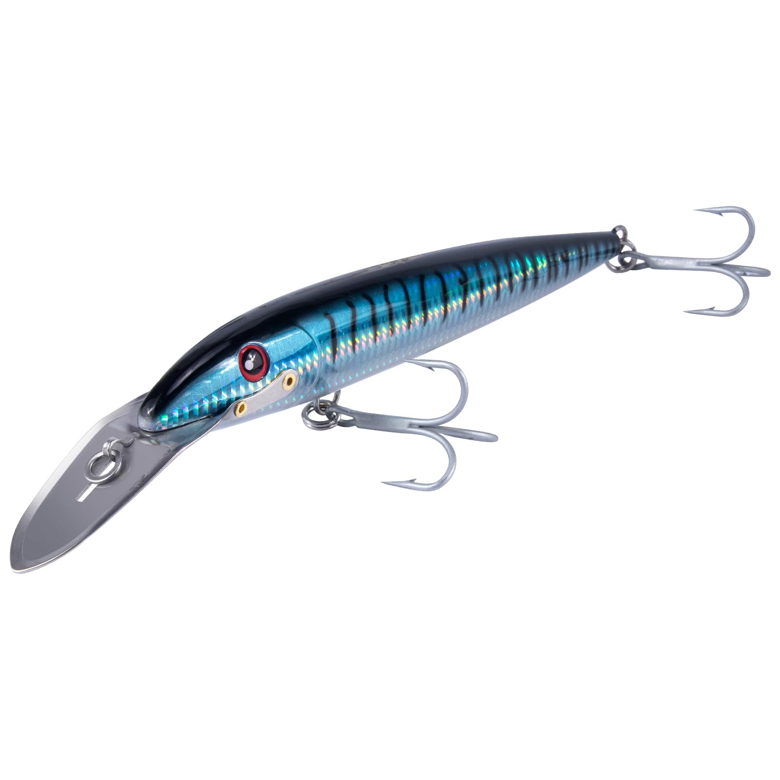 Dr.Fish Deep Diving Trolling Lures 13-20ft Saltwater Hard Fishing Lures 7.5" Deep Diving Jerkbait VMC Treble Hooks Pencil Twitch Bait Heavy Duty Offshore Plugs Striper Mackerel Tuna