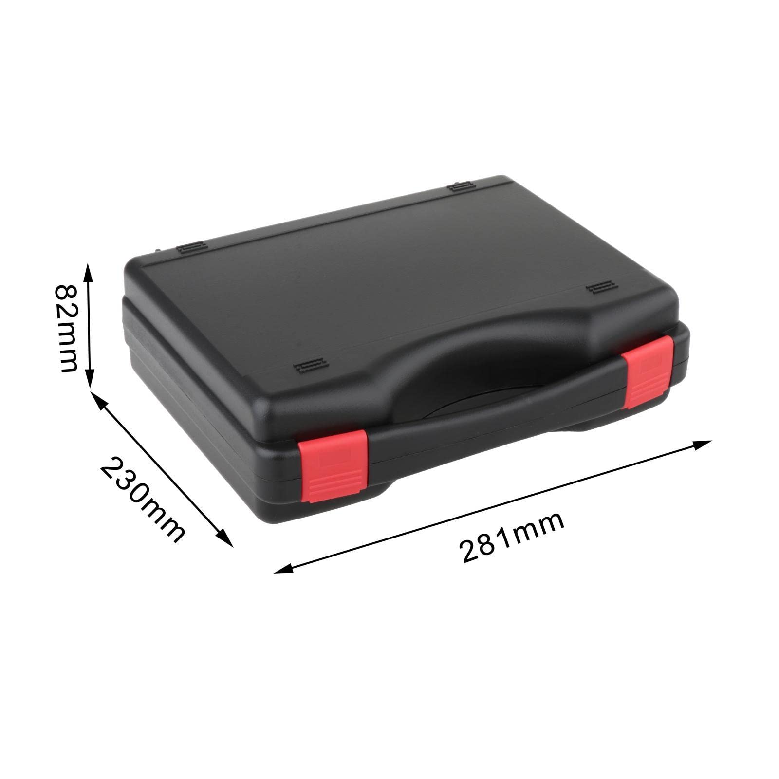 Caja de Herramientas Multifuncional con Protección de Esponja, Organizador de Espuma Resistente Al Agua, Compartimento para Bricolaje, Caja Vacía Dura, 281mmx230mmx82mm, Individual