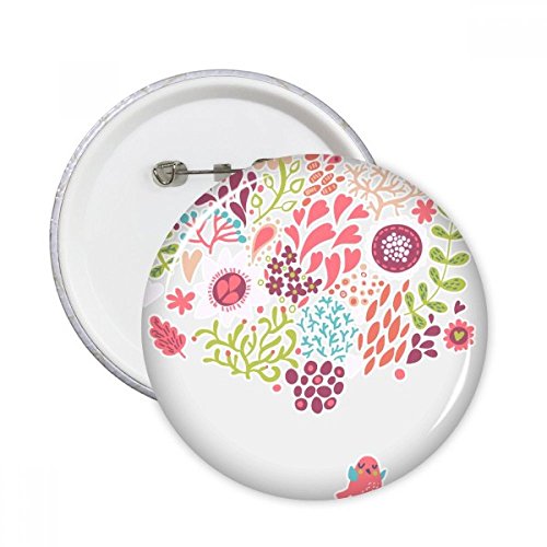 Badge bouton fleurs oiseaux pour personnaliser vos vestes et sacs au quotidien