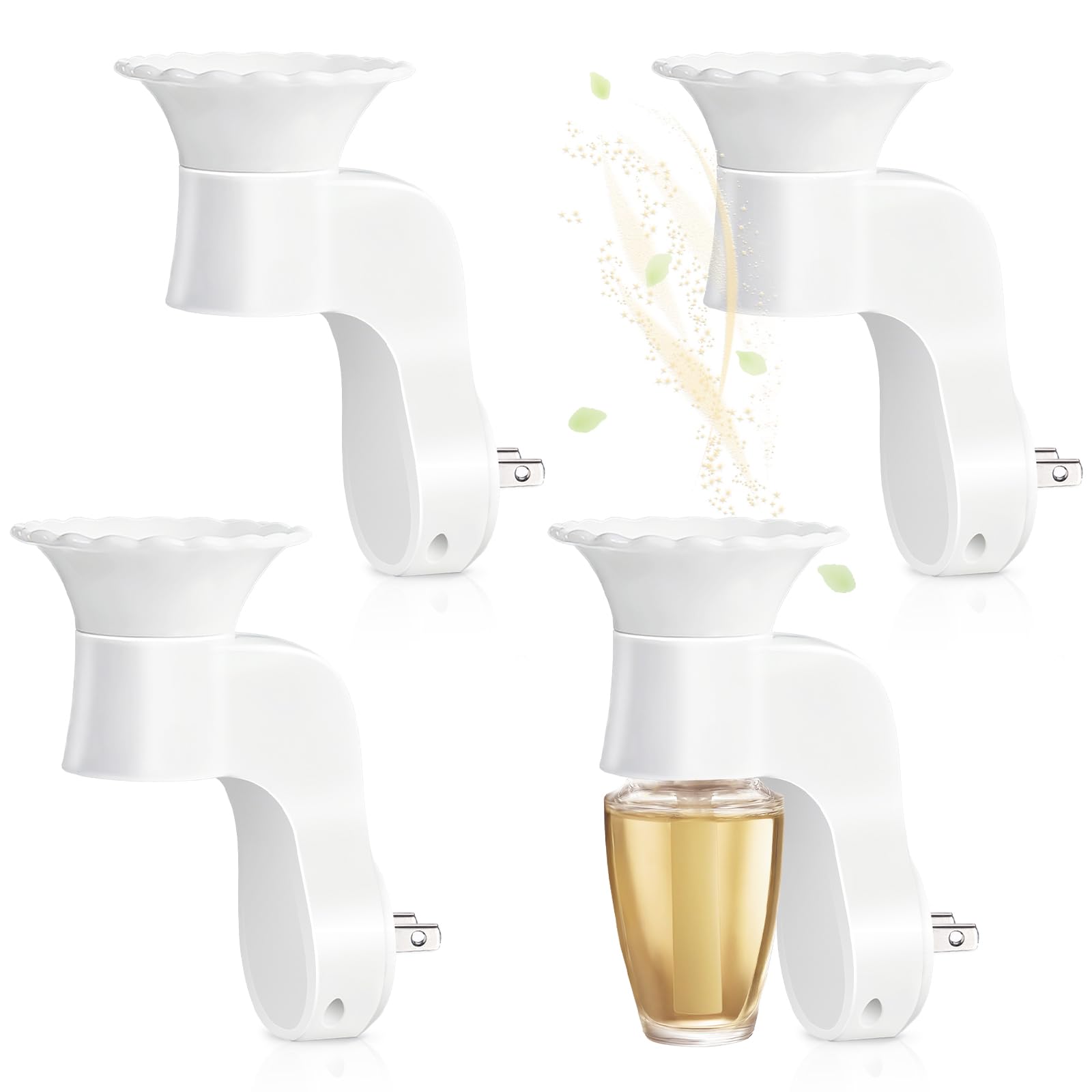 SCENTORINI Wall Fragrance Plug in, 4 Pack Rotatable WallFlower Plug in Compatible with Bath and Body Works WallFlower Fragrance Refills, ETL Certified, Fragrance Diffuser Plug for Home, Room, Office