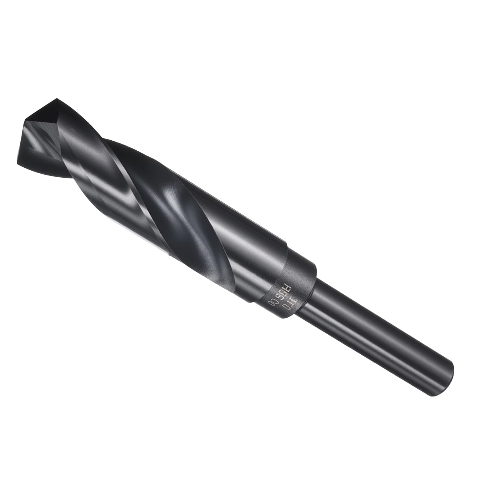 METALLIXITY Drill Bit (21mm), 1/2" Reduced Shank Round M2 High Speed Steel Bits 135-Degree Point Angle for Drilling Metal and Steel DIY Projects Nitriding Black