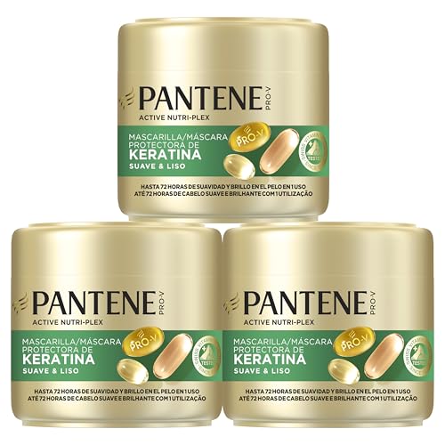 Pantene Pro-V Suave Y Liso Mascarilla Protectora De Keratina...