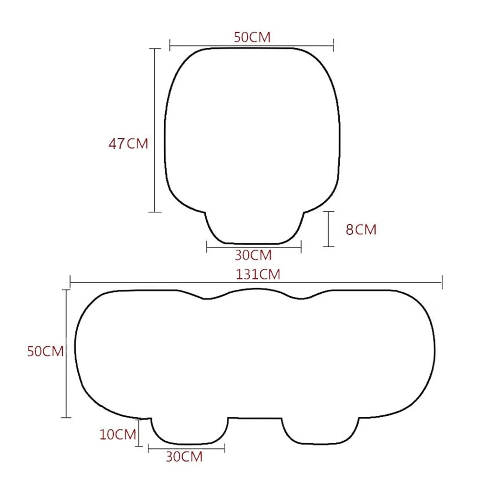 Housses De Sièges Housse Siège Voiture Douce Coussin Automobile Peluche Respectueux La Peau Antidérapant, Protection Universelle pour Berline SUV