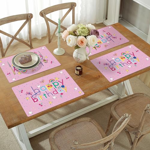 Wrapaholic WPPM-50P-BD-PIN 50 Sheets Birthday Paper Place Mats thumb #4