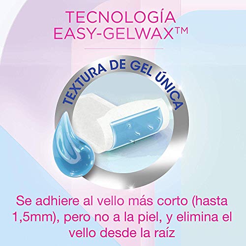 Veet Pure Bandas de Cera Fría Depilatoria para Depilación Facial Adecuado para Labio Superior (Bigote), Fórmula de Cera Hipoalergénica para Pieles Sensibles, 40 Tiras, 40, 40 unidad, 1 (Paquete de 2) - imagen 4